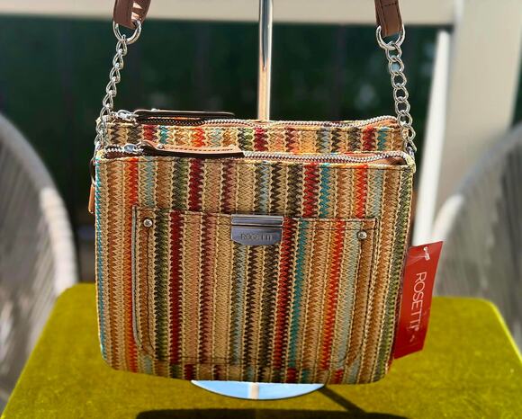 Rosetti Handbags - NWT Rosetti Midge Mid Crossbody Bag Multi-Stripe – Essential Everyday Organizer
